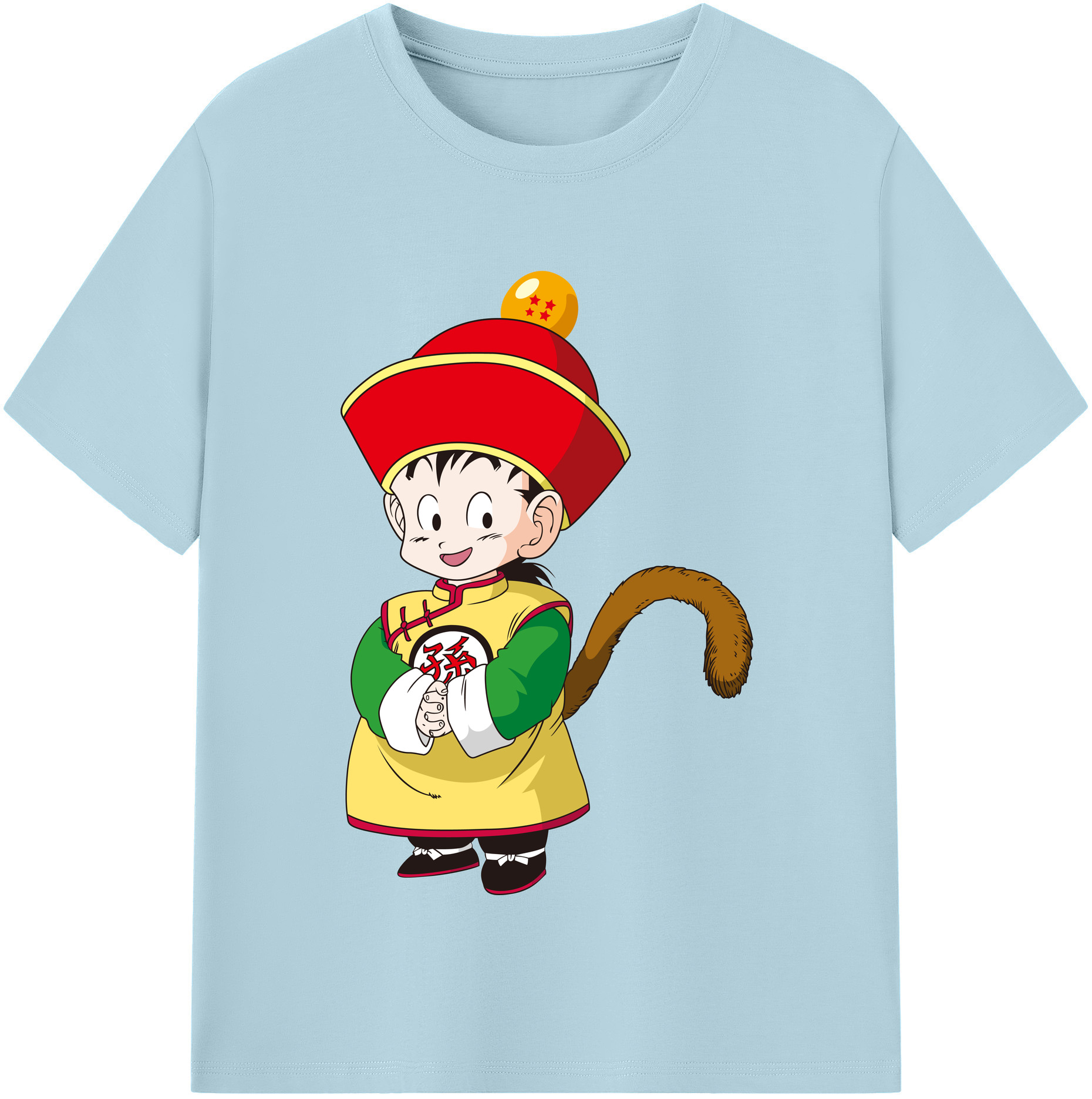 （画像用） ドラゴンボール 孫悟空（そん ごくう）Son Goku カカロット DRAGON BALL Kakarotto 綿100％半袖Tシャツ（フロントプリント）
